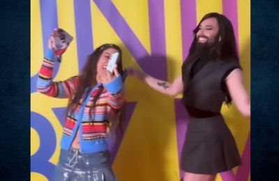 Eurovision: Η Μαρίνα Σάττι χορεύει με την Κοντσίτα