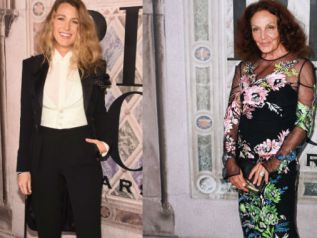 Blake Lively και Diane von Furstenberg στο show του σχεδιαστή