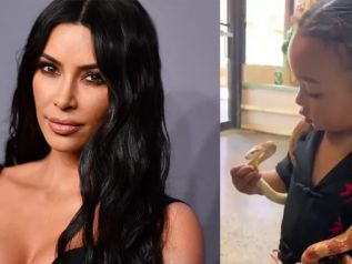 Η κόρη της Kim παίζει με τα φίδια... και η διάσημη μαμά κατακρίνεται