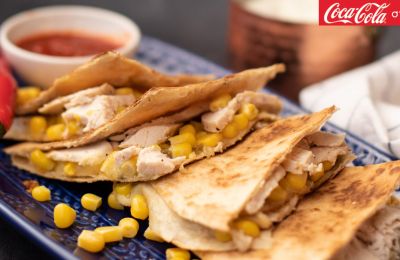 Γρήγορα και εύκολα Quesadillas με κοτόπουλο