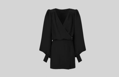 Μαύρο μίνι μακρυμάνικο φόρεμα €480 από Must Boutique