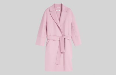 Ροζ μάλλινο παλτό από Max Mara   