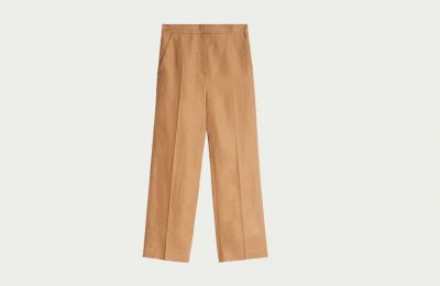 Ροζ denim πουκάμισο με τσέπες €39.99 από Μango