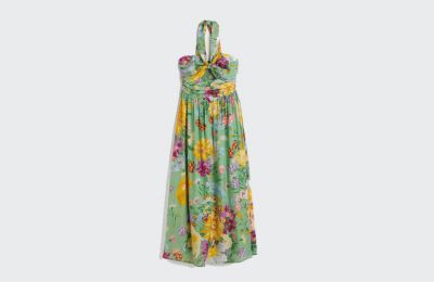 Μακρύ φλοράλ φόρεμα €39.99 από H&M   