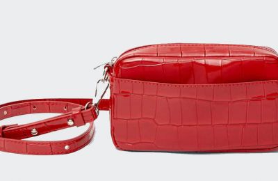 Λιλά τσάντα €17.99 από Stradivarius