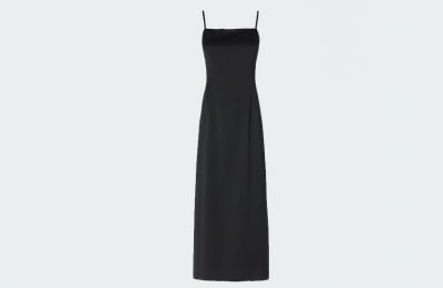 Mαύρο strappy φόρεμα €193 από Marella