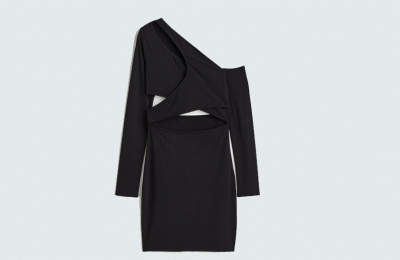 Μαύρο cut-out jersey φόρεμα €19.99 από H&M