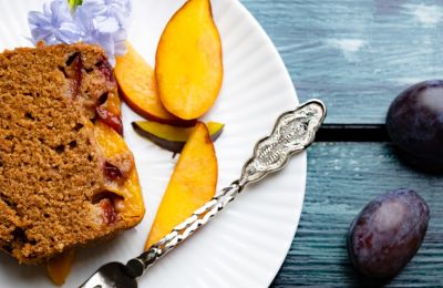 Upside down Cake με εποχιακά φρούτα