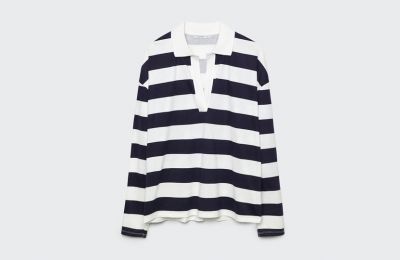 Ριγέ polo μπλουζάκι €22.99 από Stradivarius 