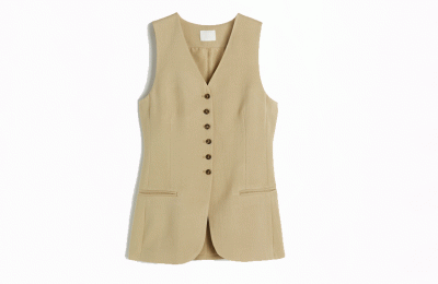 Linen-blend vest €29,99 από H&M   