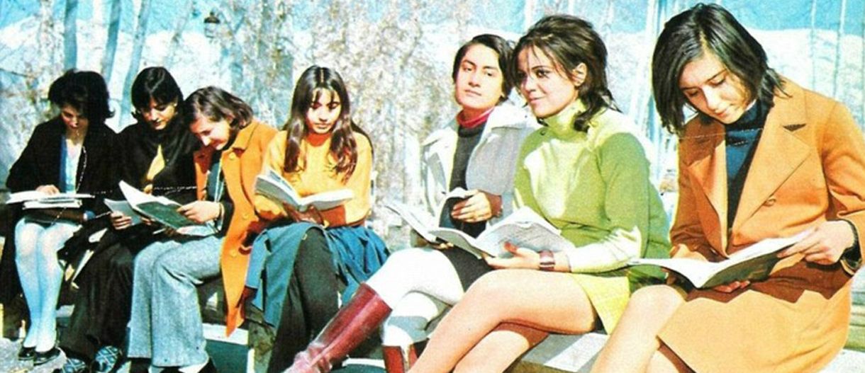 Tehran university students in 1971.