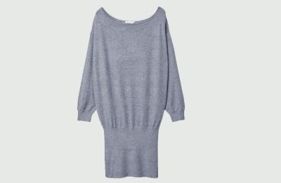 Mini πλεκτό boat neck φόρεμα από Stradivarius