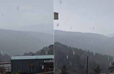Άνοιξαν οι ουρανοί στα ορεινά (βίντεο)