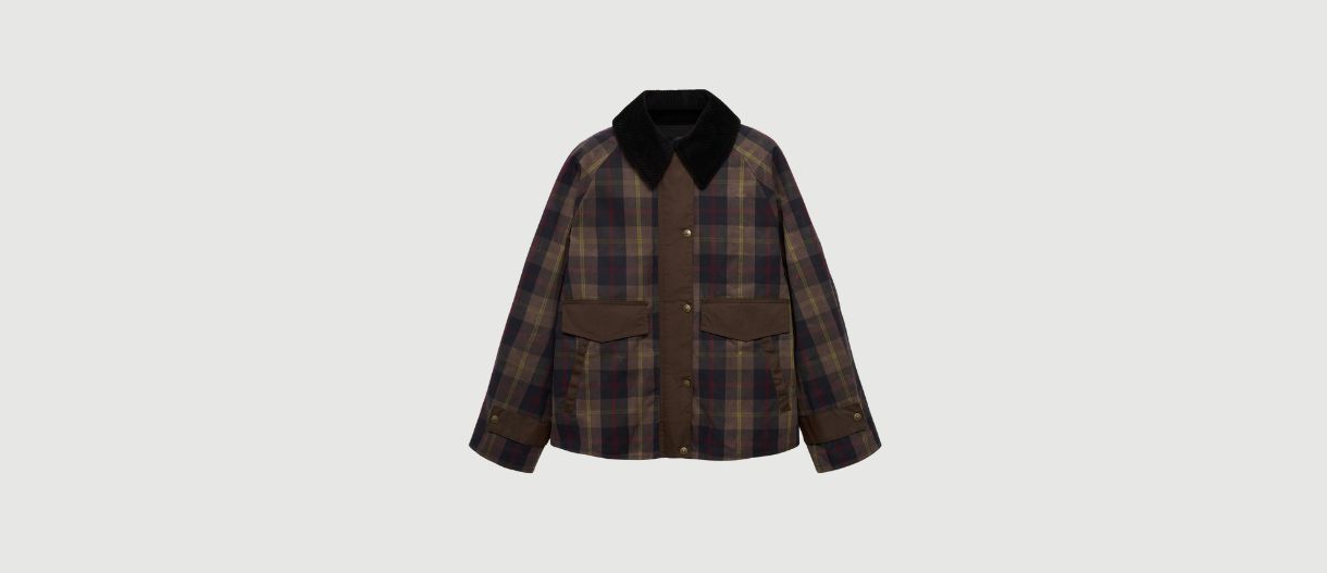 Checked Parka σακάκι από Mango