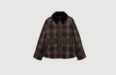 Checked Parka σακάκι από Mango