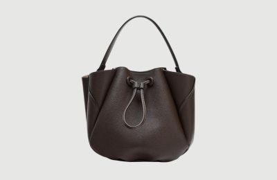 Καφέ bucket τσάντα από Zara