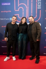 Ο Βαλεντίνος Μιχαηλίδης, η Μαρία Ζαχαρούδη και ο Μιχάλης Μιχαηλίδης 