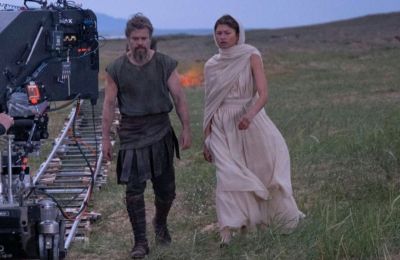 Φωτογραφία από τα γυρίσματα της ''Οδύσσειας''. 