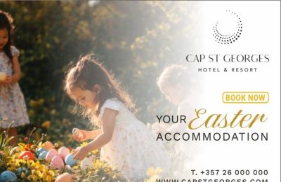Κλείστε τώρα τη διαμονή σας για ένα αξέχαστο Πάσχα στο Cap St Georges 