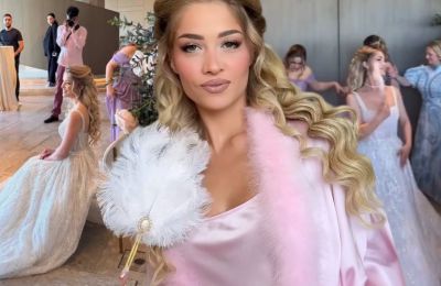 Photos από το εντυπωσιακό bridal look της Στυλιάνας Αβερκίου