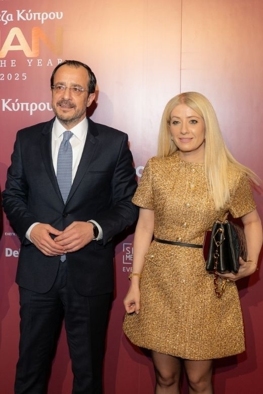 Ο Νίκος Χριστοδουλίδης και η Αννίτα Δημητρίου