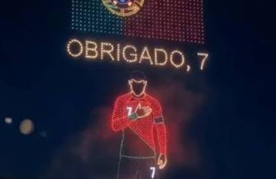 Ronaldo: Το εντυπωσιακό drone show μετά το «αντίο» στο Μουντιάλ